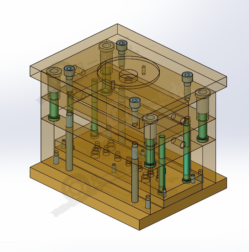 啤酒蓋注塑模具模型圖 模型截圖[2]