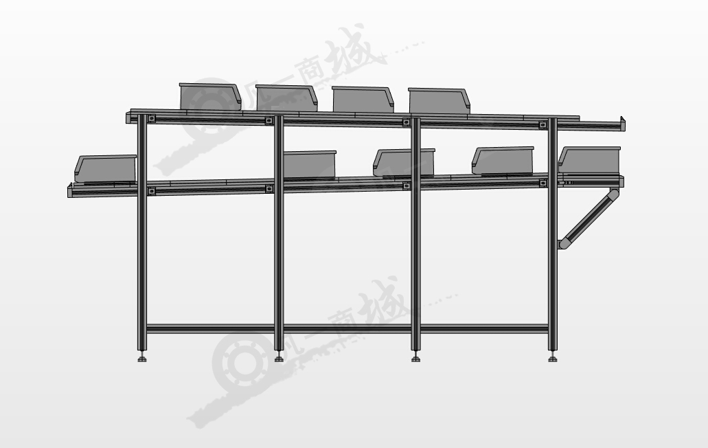 雙層無動力輸送機(jī)模型 模型截圖[2]