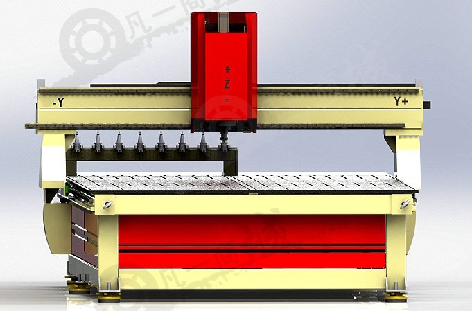 木工CNC雕刻機(jī)3D模型 模型截圖[3]