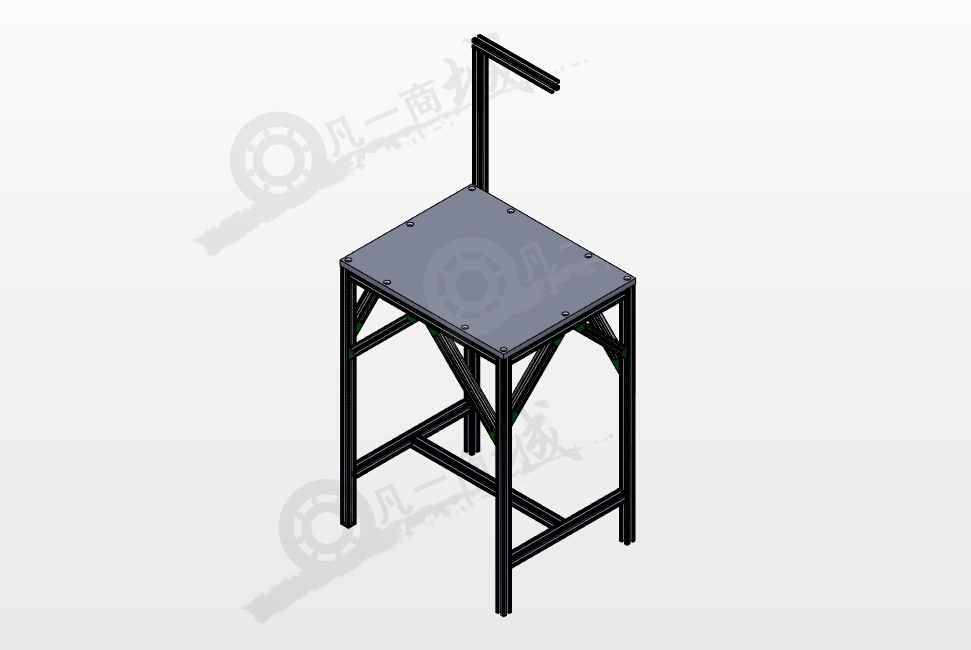 鋁型材工作臺(tái)圖紙 模型截圖[1]