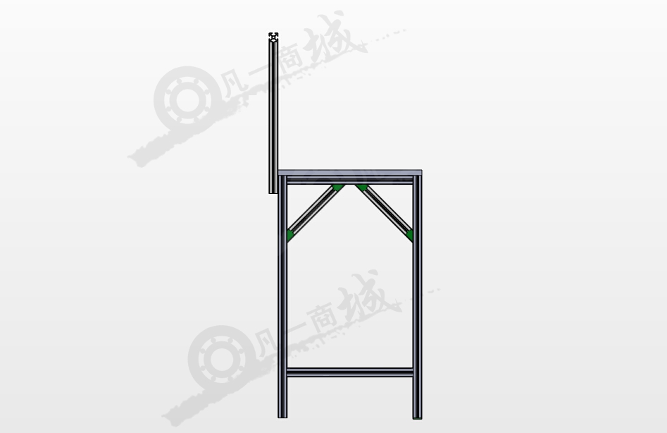 鋁型材工作臺(tái)圖紙 模型截圖[3]