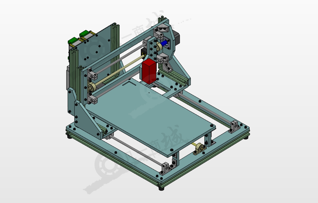 數(shù)控激光雕刻機(jī)3D模型 模型截圖[1]