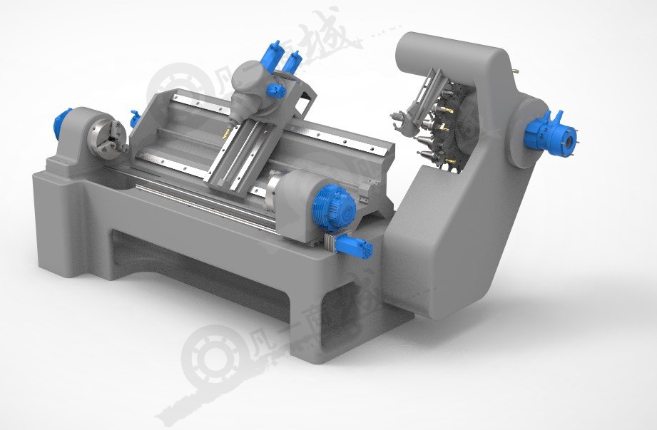 數(shù)控車床3D模型圖 模型截圖[1]
