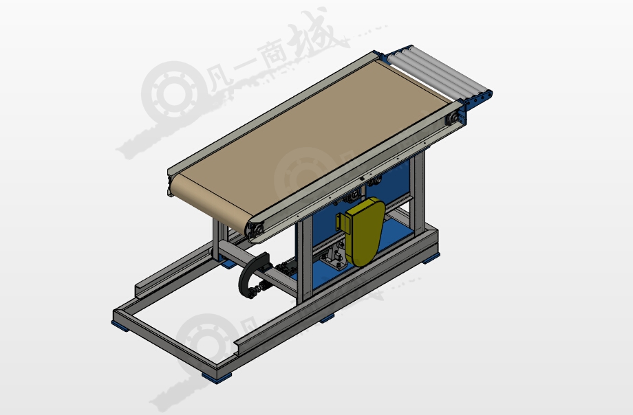 臺面可移動輸送機(jī)模型圖 模型截圖[1]