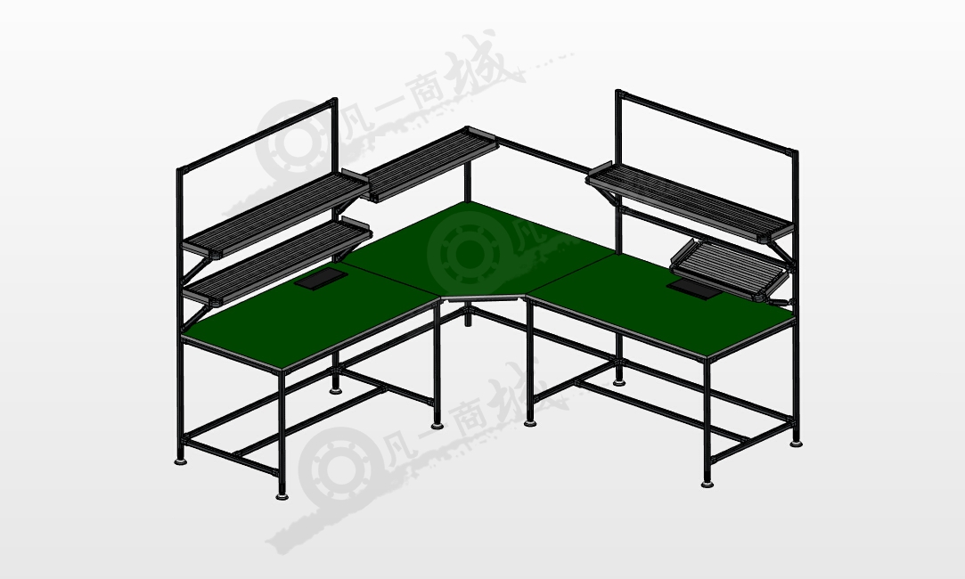 鋁型材工作臺3D模型圖 模型截圖[1]