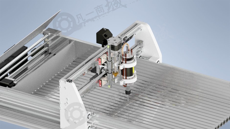 鋁型材架構(gòu)CNC雕刻機(jī) 模型截圖[1]