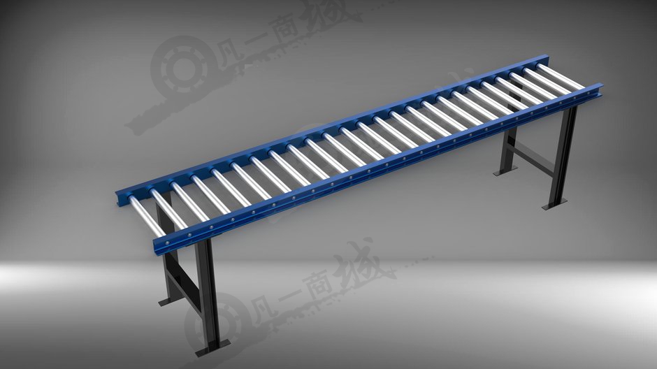 無動力滾筒輸送機3D圖 模型截圖[3]