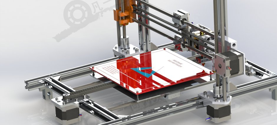 core xy框架3D打印機(jī) 模型截圖[3]