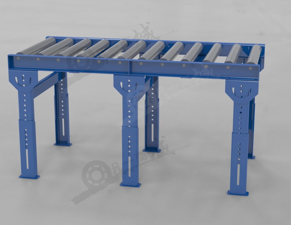 可調(diào)節(jié)滾筒輸送機(jī)模型圖 模型截圖[2]