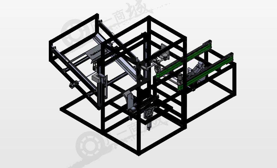 紙箱自動(dòng)折疊裝箱設(shè)備3D圖 模型截圖[1]