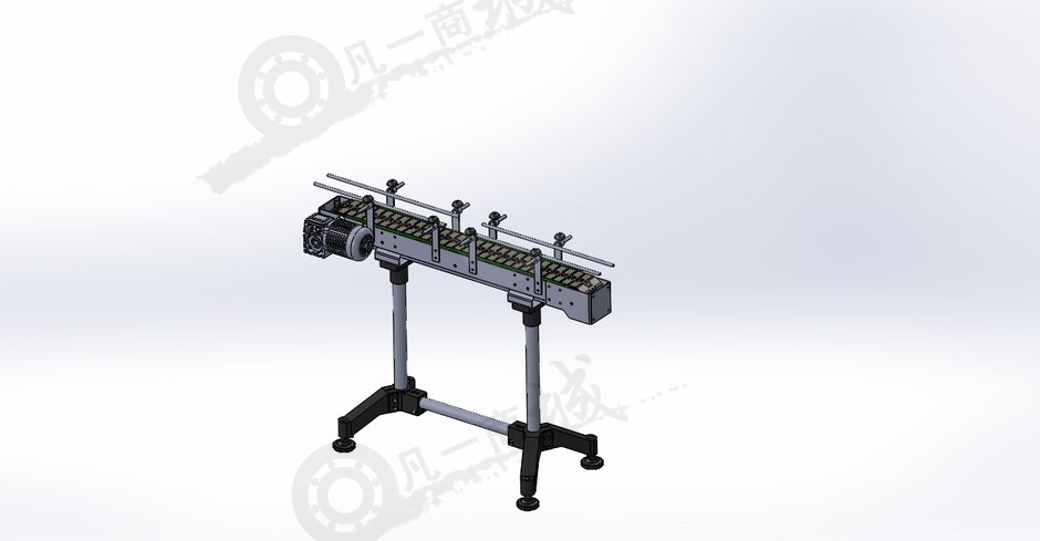 帶護(hù)欄瓶子輸送機(jī)模型圖 模型截圖[1]