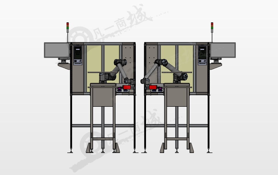 機(jī)器人自動(dòng)擰入工作臺(tái)圖紙 模型截圖[2]