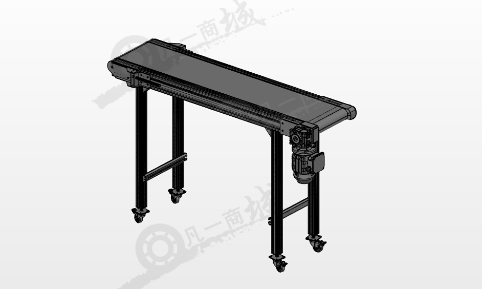 鋁型材框架皮帶輸送機(jī)模型圖 模型截圖[1]