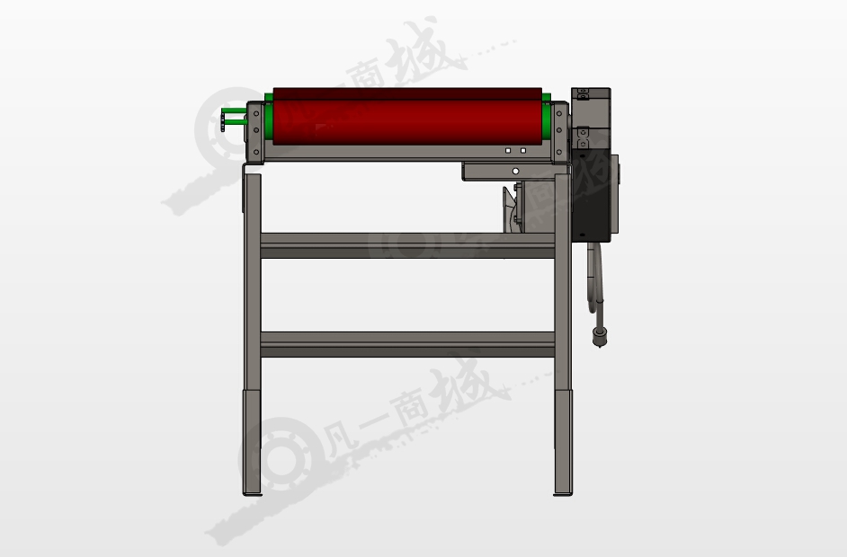 可調(diào)節(jié)高度皮帶輸送機(jī)3D圖 模型截圖[3]