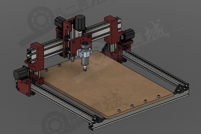 3軸cnc雕刻機(jī)3D圖 模型截圖[1]