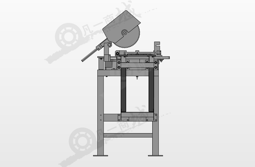 鋁型材專用切割機(jī)3D圖 模型截圖[2]