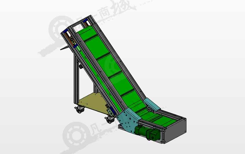 爬坡型皮帶輸送機(jī)模型圖 模型截圖[1]