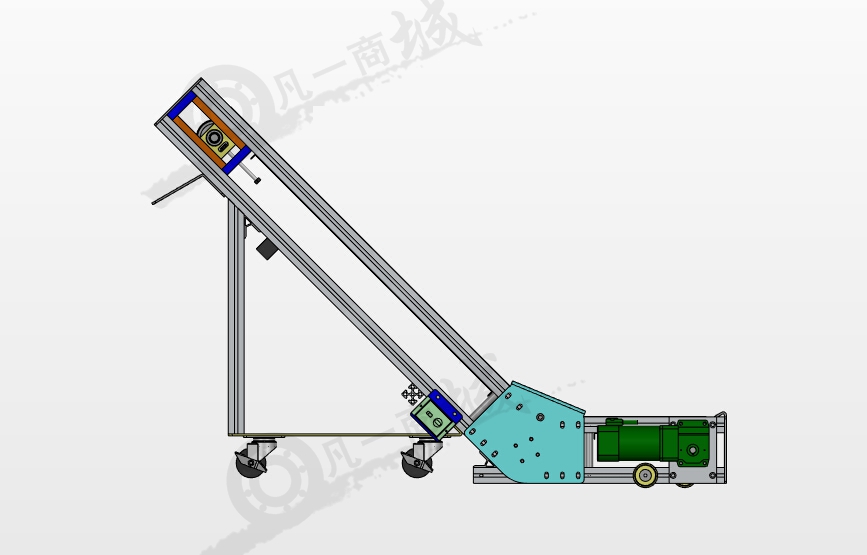 爬坡型皮帶輸送機(jī)模型圖 模型截圖[2]
