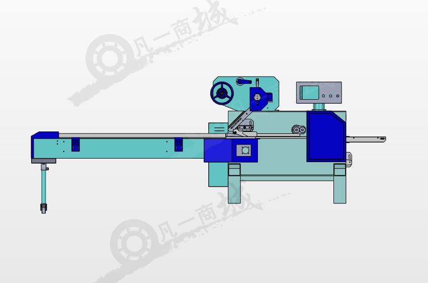 蚊香臥式包裝機3D圖 模型截圖[2]