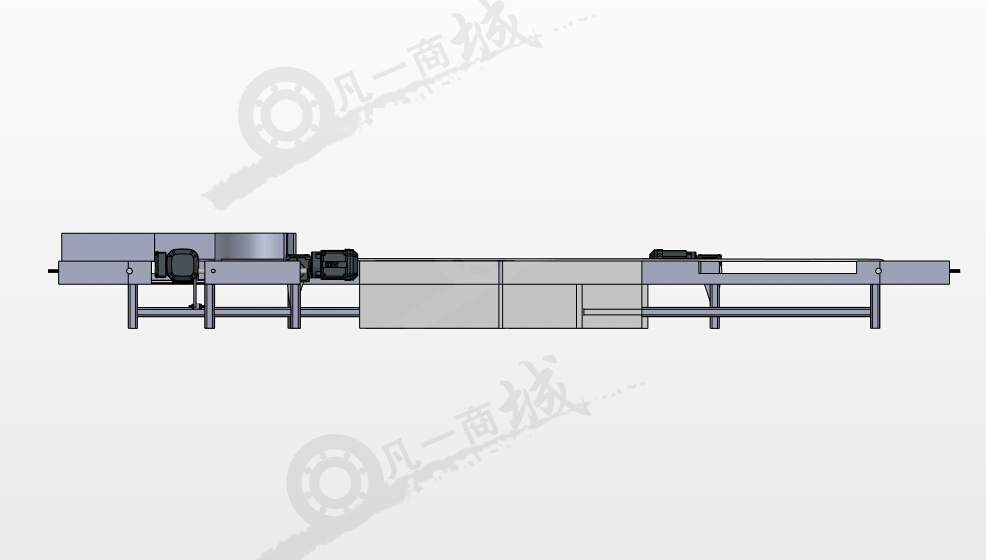 帶轉(zhuǎn)向機(jī)構(gòu)三段輸送機(jī)3D圖 模型截圖[2]