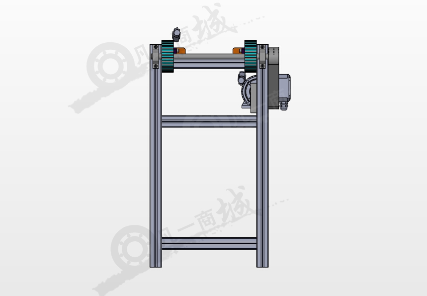 同步帶驅(qū)動(dòng)輸送機(jī)模型圖 模型截圖[2]
