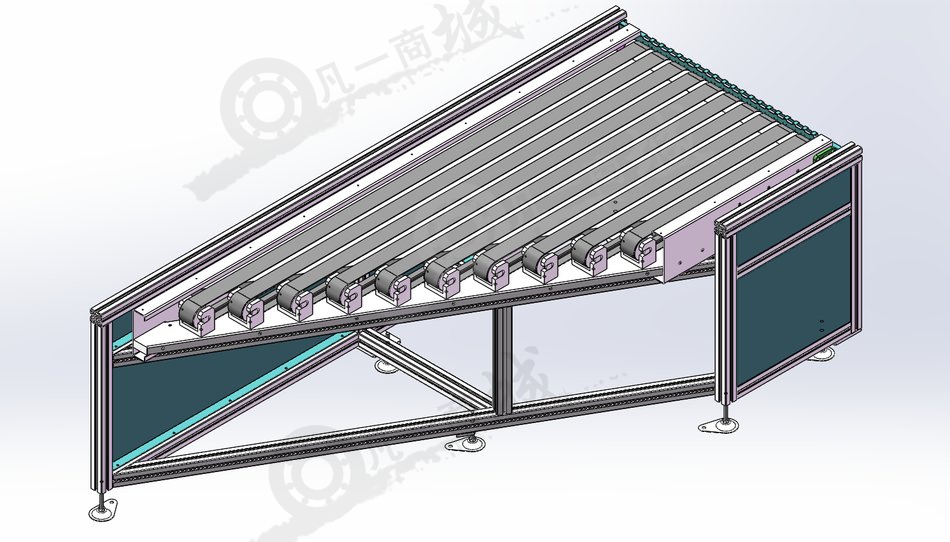 快速產(chǎn)品分類流水線3D模型圖 模型截圖[5]
