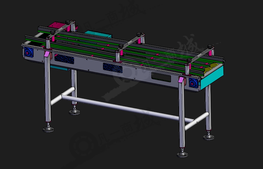 組合式皮帶輸送機(jī)3D圖 模型截圖[1]