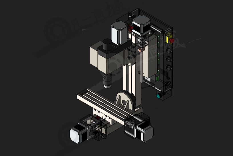3軸數(shù)控銑床3D模型 模型截圖[1]