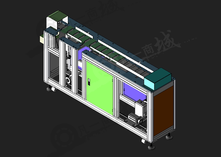 口罩機(jī)用輸送線3D圖 模型截圖[1]