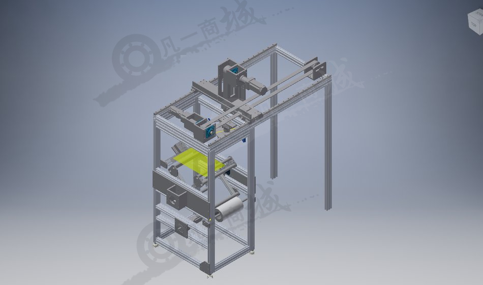 自動(dòng)塑料板抓取移動(dòng)機(jī)構(gòu)3D模型 模型截圖[1]
