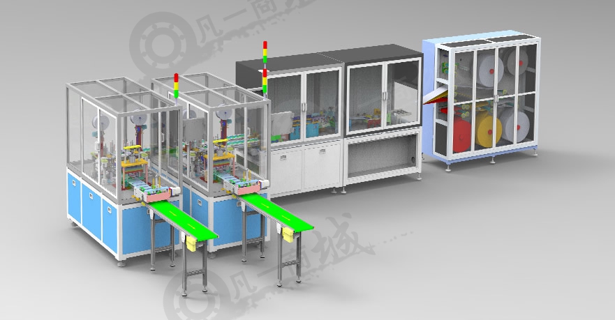 一次性醫(yī)用口罩機設(shè)備3D圖 模型截圖[1]