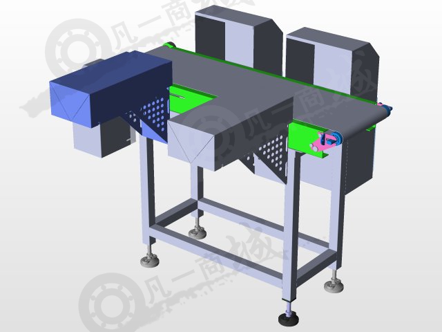 雙排料輸送系統(tǒng)3D圖 模型截圖[1]