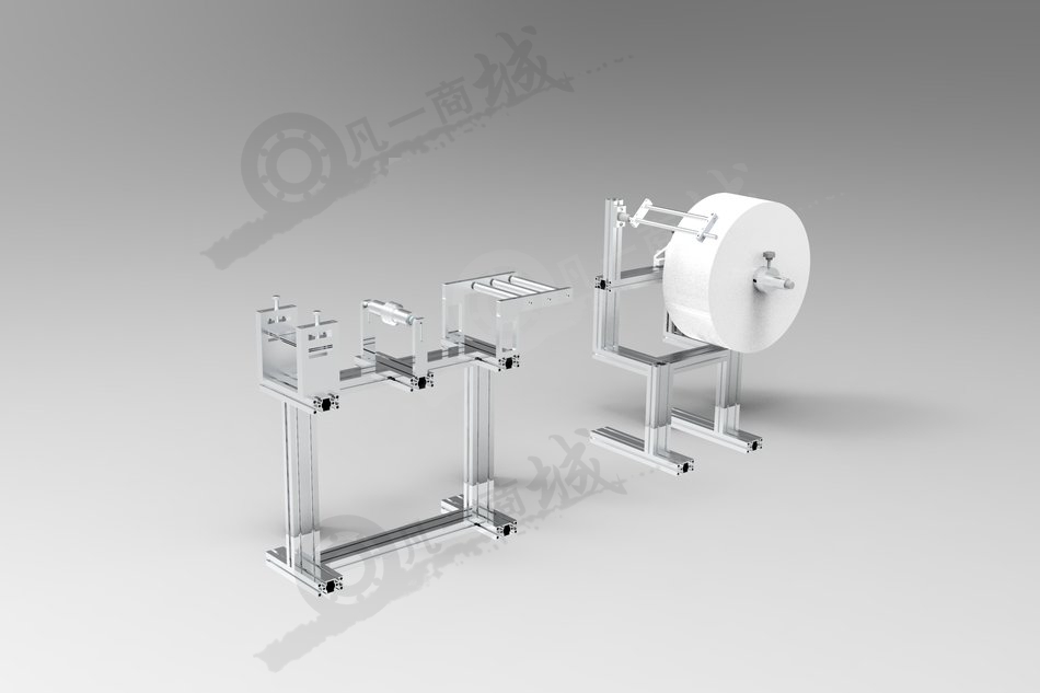 口罩機(jī)布料送料機(jī)構(gòu)3D圖 模型截圖[1]