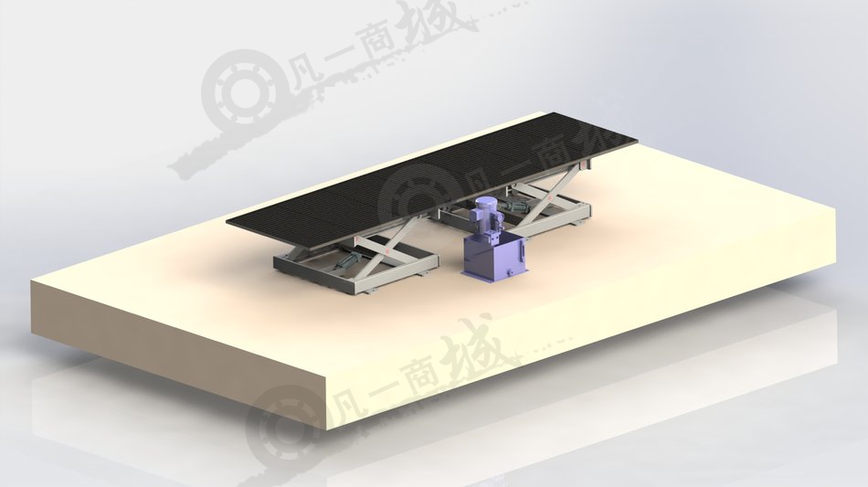 液壓升降平臺(tái)3D模型 模型截圖[1]