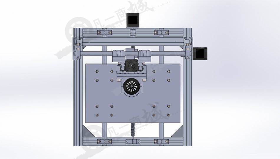鋁型材框架數(shù)控雕刻機模型圖 模型截圖[3]