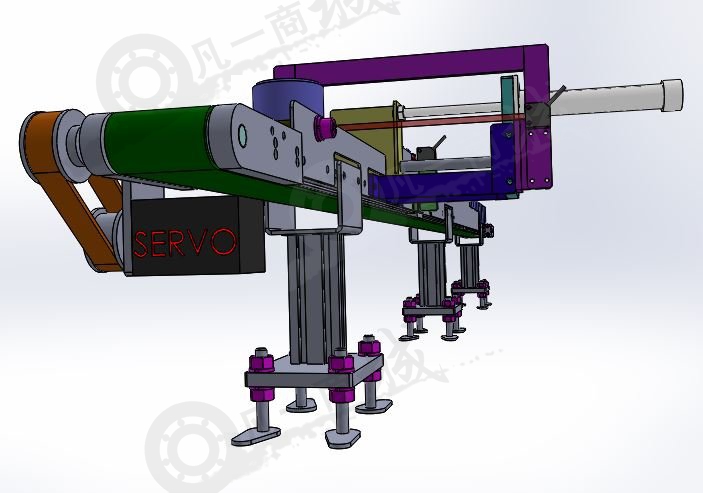 自動計數(shù)限流輸送機3D圖 模型截圖[3]