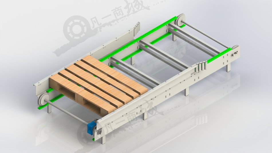 運輸?shù)装彐湕l輸送機(jī)3D圖 模型截圖[1]