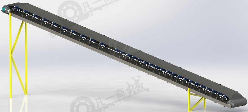 V型帶式輸送機模型 模型截圖[3]