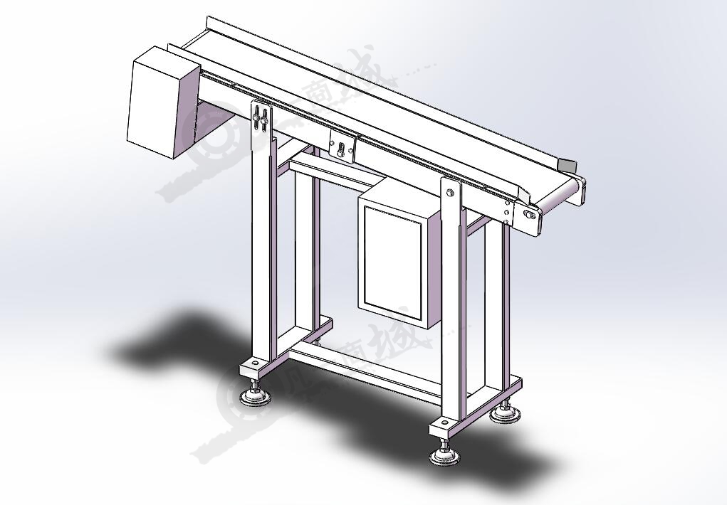 角度可調(diào)傾斜輸送機(jī)3D圖 模型截圖[1]