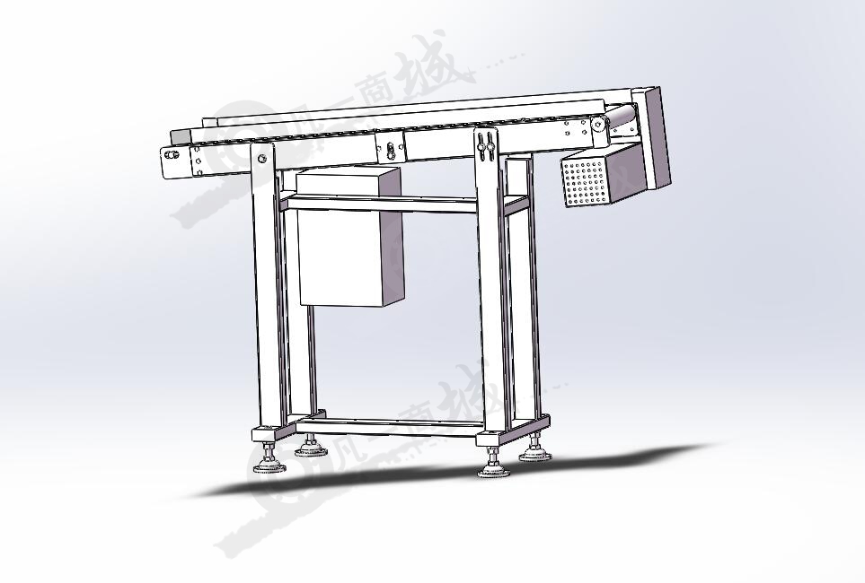 角度可調(diào)傾斜輸送機(jī)3D圖 模型截圖[2]
