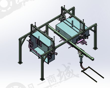 搬運(yùn)機(jī)械手三維模型 模型截圖[3]