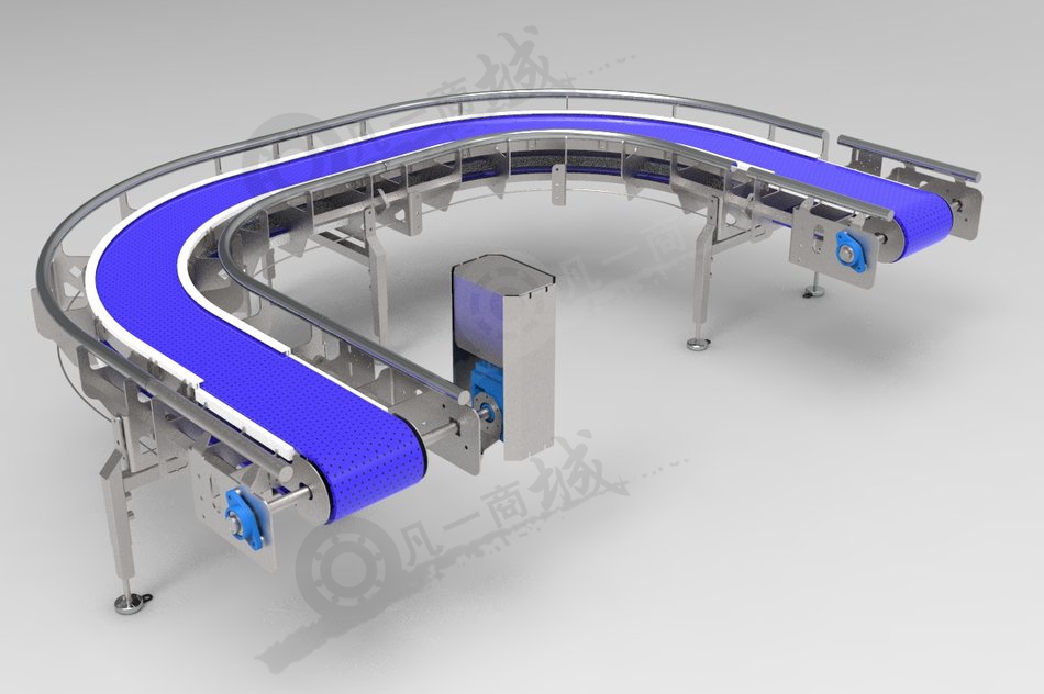 U形模塊化帶式輸送機(jī)3D圖 模型截圖[1]