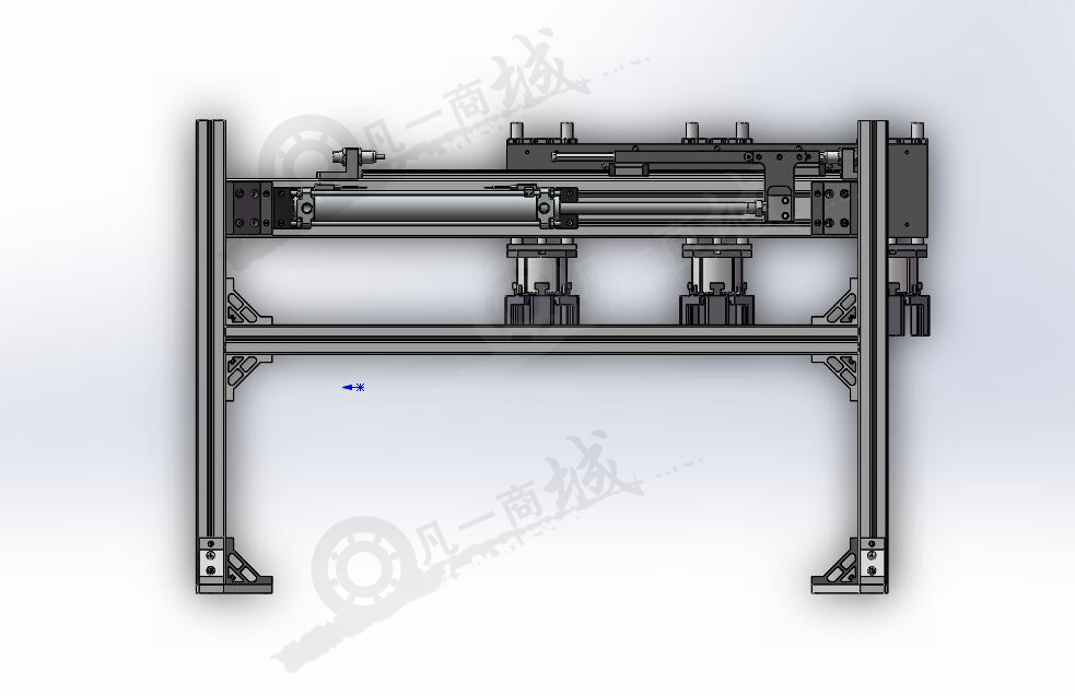 二軸三頭抓放機(jī)構(gòu)3D模型 模型截圖[3]