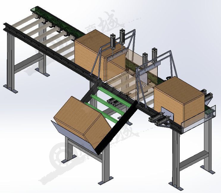 紙箱輸送碼垛機(jī)模型圖 模型截圖[1]