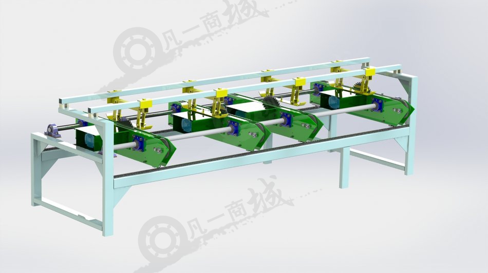 多頭板材切割機(jī)3D圖 模型截圖[1]