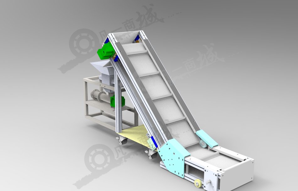 提升輸送壓榨機3D圖 模型截圖[1]