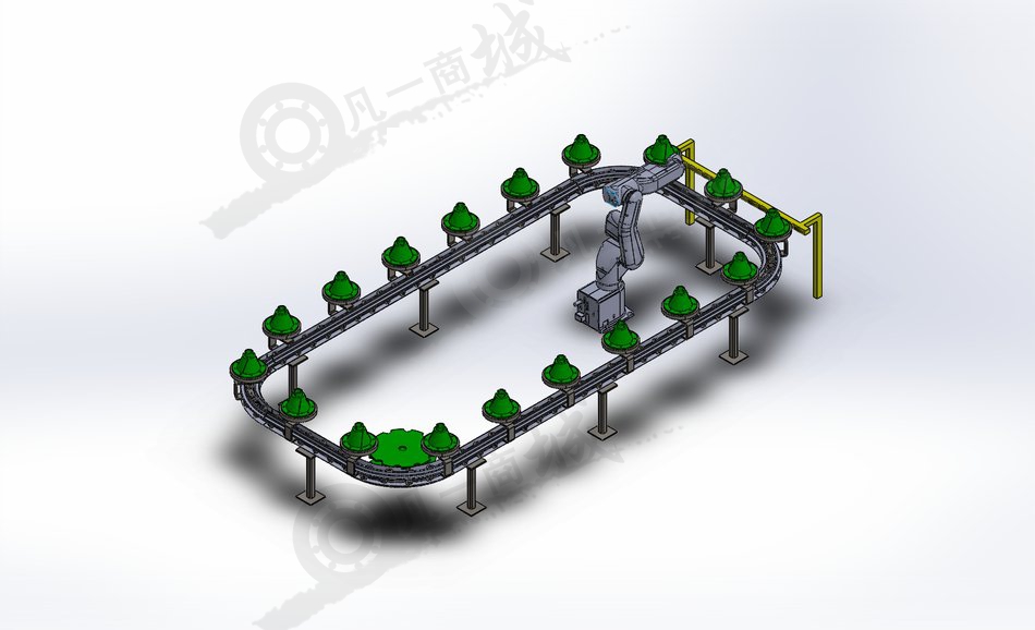 環(huán)形輸送機涂裝設計3D圖 模型截圖[2]