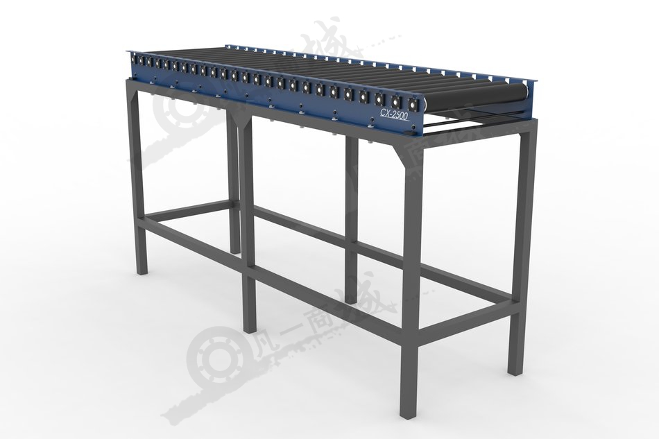 無動力滾筒輸送機3D圖 模型截圖[2]