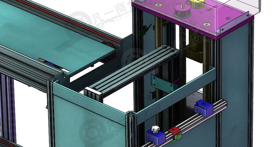 PCB自動儲存送料裝置3D模型圖 模型截圖[4]