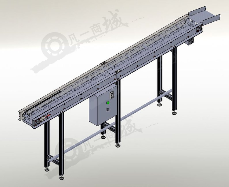 鋼絲網(wǎng)輸送機(jī)模型圖 模型截圖[1]